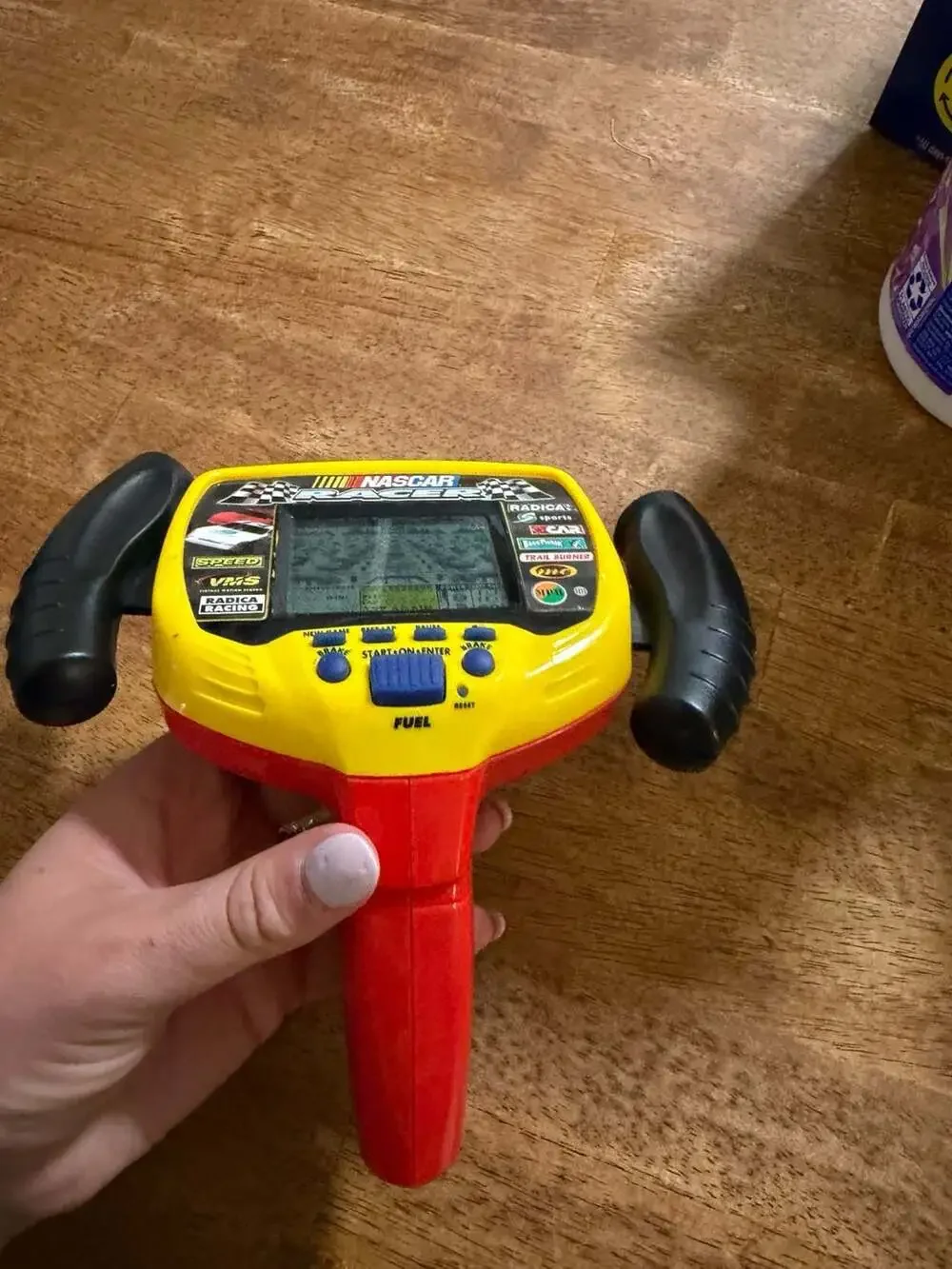 Vintage Radica NASCAR Racer Handheld Electronic Racing Game